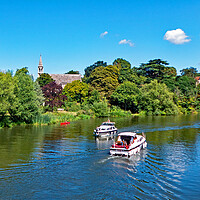 Buy canvas prints of The Thames at Clifton Hampden by Joyce Storey