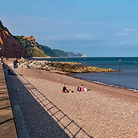 Buy canvas prints of Early Evening in Sidmouth by Joyce Storey