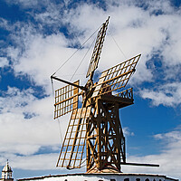 Buy canvas prints of Teguise Windmill  by Joyce Storey