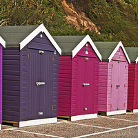 Buy canvas prints of Beach huts by Joyce Storey