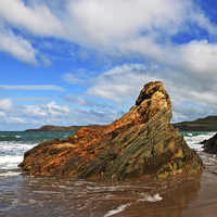 Buy canvas prints of Pembrokeshire Rock by Joyce Storey