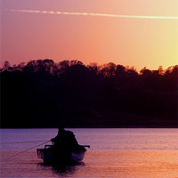 Buy canvas prints of Fishing at dusk by Steven Shea