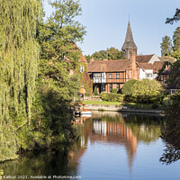 Buy canvas prints of Whitchurch-on-Thames by Danny Callcut
