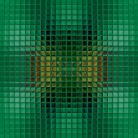 Buy canvas prints of Green squares by Ashley Paddon