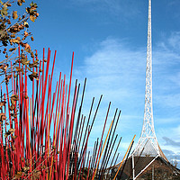 Buy canvas prints of Spire on Arts Centre Melbourne by Bob Johnson
