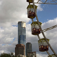 Buy canvas prints of Ferris Wheel by Bob Johnson