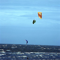 Buy canvas prints of Kite Surfers by Anita Driscoll