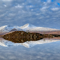 Buy canvas prints of Loch na h-Achlaise Rannoch Moor by John Howie
