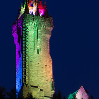 Buy canvas prints of Wallace Monument NHS colours by John Howie