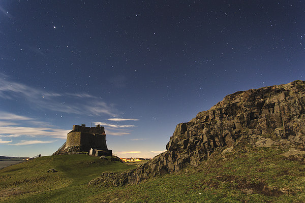 Lindisfarne - Only Moonlight Framed Print by Paul Appleby