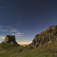 Buy canvas prints of Lindisfarne - Only Moonlight by Paul Appleby