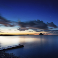 Buy canvas prints of  Holy Island - Blue Hour by Paul Appleby