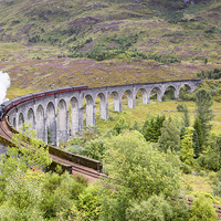 Buy canvas prints of  Jacobite Stream Train - Glenfinnan Viaduct by Paul Appleby