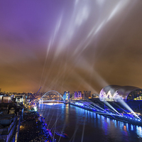 Buy canvas prints of  Great North Run Million Opening Ceremony - Light  by Paul Appleby