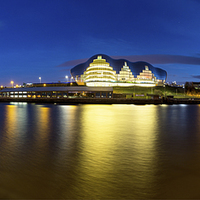 Buy canvas prints of  Newcastle & Gateshead Quayside Panorama by Paul Appleby