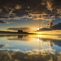 Buy canvas prints of  Cloud Frame - Bamburgh Castle, Northumberland by Paul Appleby