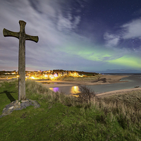 Buy canvas prints of Alnmouth Aurora by Paul Appleby