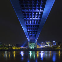 Buy canvas prints of  Under the Tyne Bridge by Paul Appleby