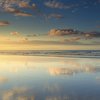 Buy canvas prints of  Bamburgh Mirror by Paul Appleby