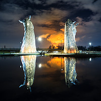 Buy canvas prints of Kelpies Watching the Fire by Paul Appleby