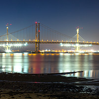 Buy canvas prints of Forth Road Bridge Panorama by Paul Appleby
