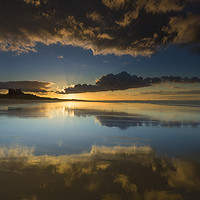 Buy canvas prints of  Cloud Frame Too - Bamburgh Castle, Northumberland by Paul Appleby