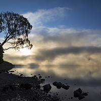 Buy canvas prints of Morning Mist on Ulswater by Paul Appleby