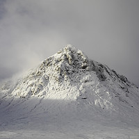 Buy canvas prints of Snow on Buachaille Etive Mòr, Glencoe by Paul Appleby