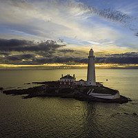 Buy canvas prints of St. Mary's Lighthouse - Morning Light by Paul Appleby