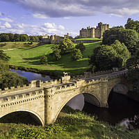Buy canvas prints of Summer Evenings - Alnwick Castle by Paul Appleby