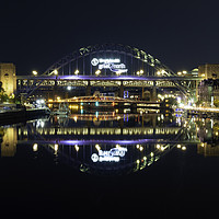 Buy canvas prints of Newcastle Bridges at Night by Paul Appleby