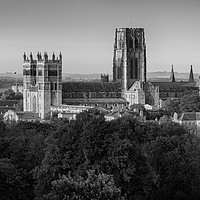 Buy canvas prints of Durham Cathedral in Black & White by Paul Appleby