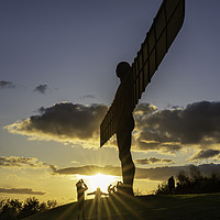 Buy canvas prints of Angel of the North Sunset by Paul Appleby