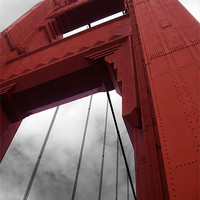 Buy canvas prints of HIgh Rising Golden Gate Bridge by Thomas Stroehle