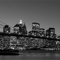Buy canvas prints of Brooklyn Bridge by Thomas Stroehle