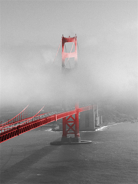 Golden Gate Bridge Framed Mounted Print by Thomas Stroehle
