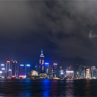 Buy canvas prints of Hong Kong Panorama by Thomas Stroehle