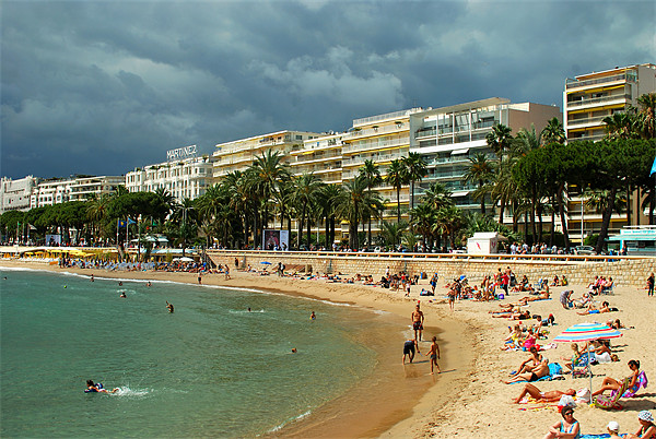 Cannes Beach Picture Board by Jamie Stokes