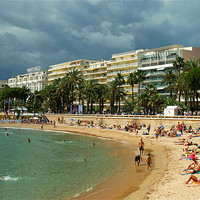 Buy canvas prints of Cannes Beach by Jamie Stokes