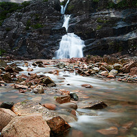 Buy canvas prints of Glencoe Waterfall by Keith Thorburn EFIAP/b