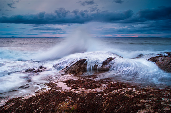 Gullane Bents Waves Picture Board by Keith Thorburn EFIAP/b