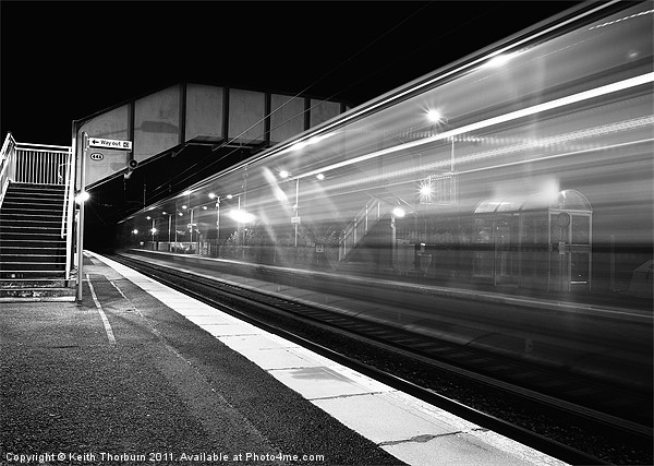 Midnight Express Train Picture Board by Keith Thorburn EFIAP/b