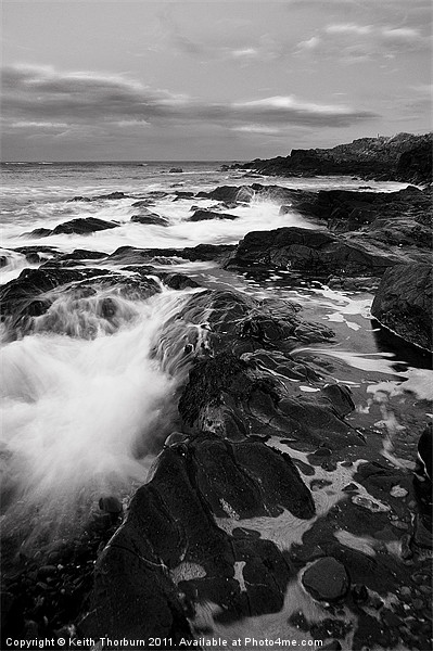 Dunbar Rocky Coast Picture Board by Keith Thorburn EFIAP/b