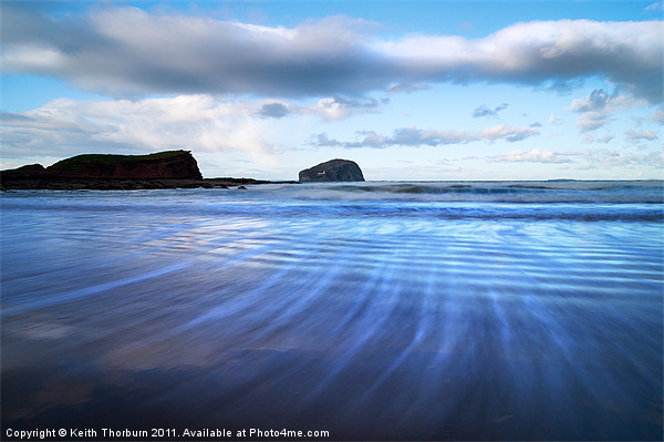 Bass Rock Streaky Picture Board by Keith Thorburn EFIAP/b