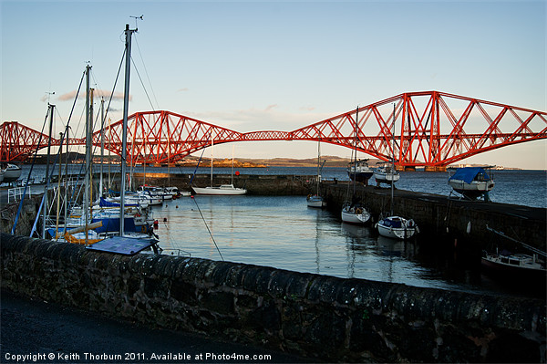 South Queensferry Harbour Picture Board by Keith Thorburn EFIAP/b