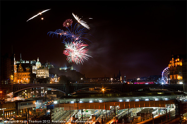 Edinburgh 2012 New Year Celebrations Picture Board by Keith Thorburn EFIAP/b