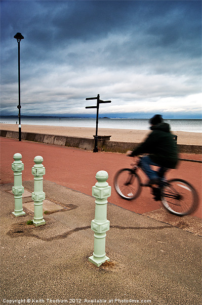 Promenade Cyclist Picture Board by Keith Thorburn EFIAP/b