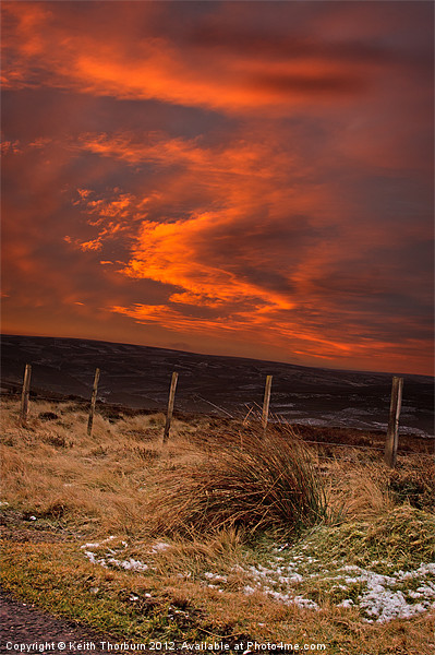Lammermuir Hills Sunrise Picture Board by Keith Thorburn EFIAP/b