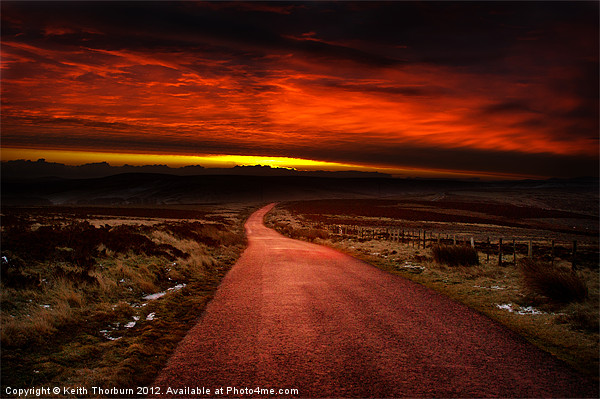 Lammermuir Hills Sunrise Picture Board by Keith Thorburn EFIAP/b