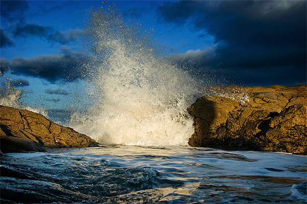 Gullane Wave Breakers Picture Board by Keith Thorburn EFIAP/b